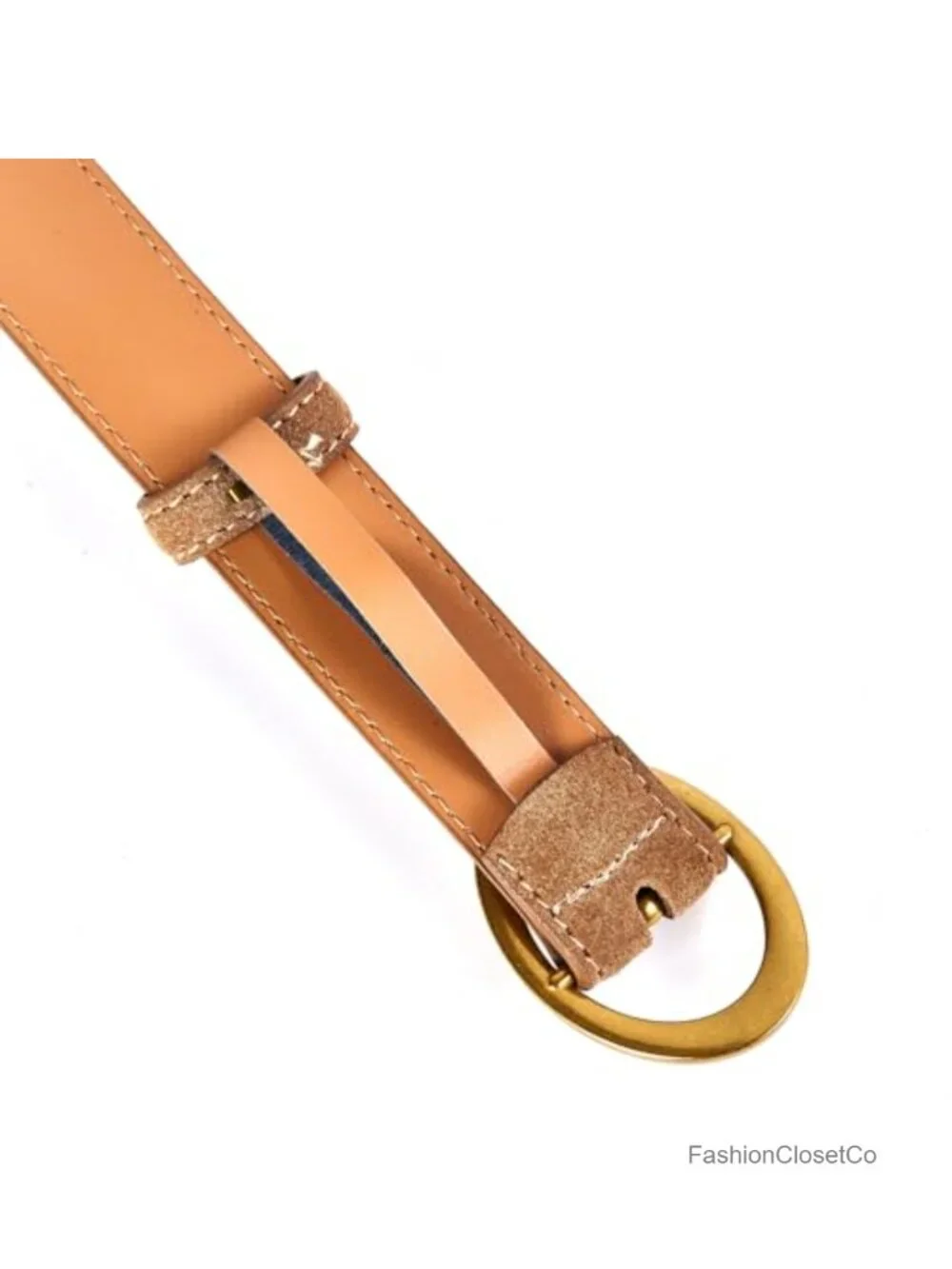 Genuine Suede Leather Elegant Women's Belt 1.1'' Wide